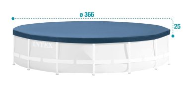 Preview: Intex Pool-Abdeckplane 366cm 